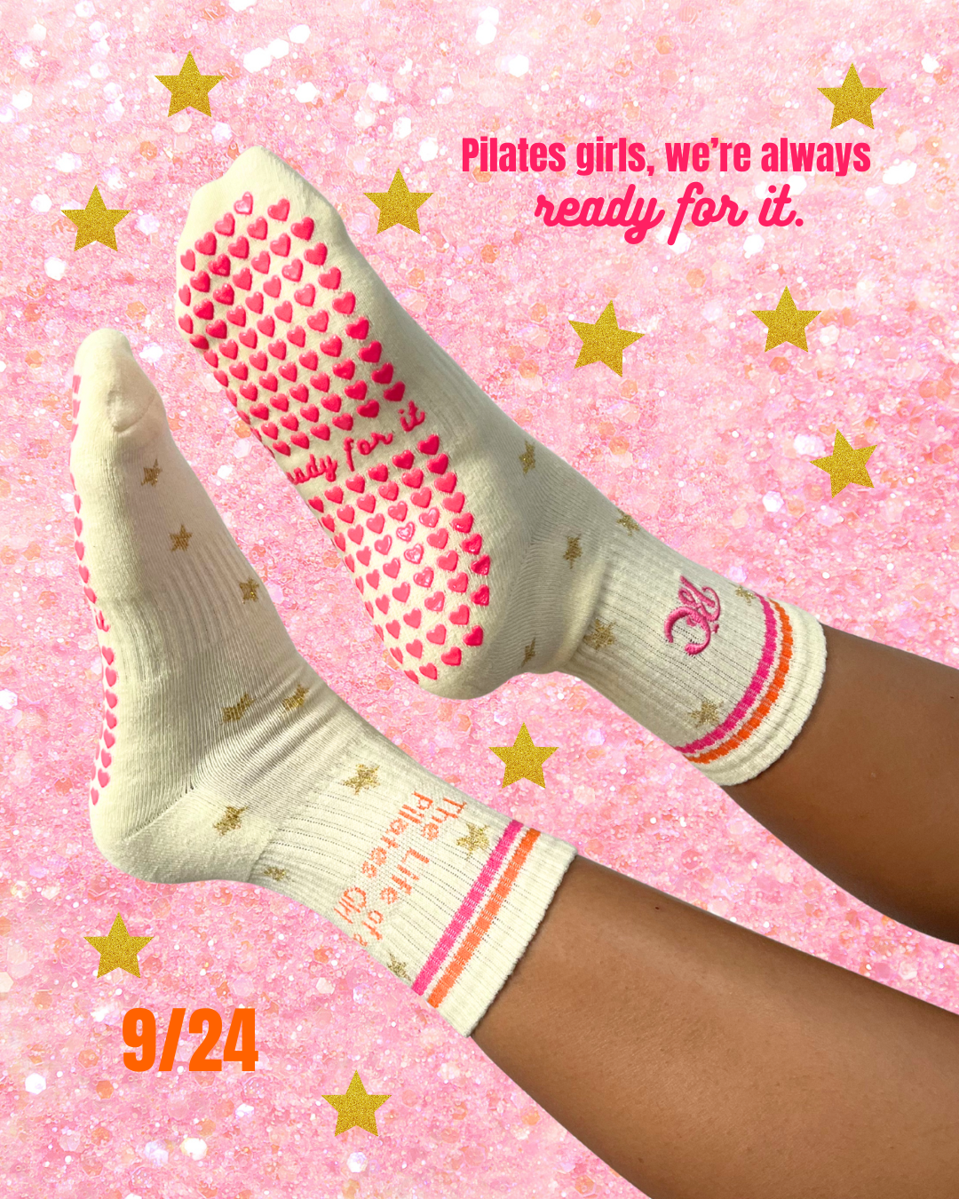 The Life of a Pilates Girl Grip Socks