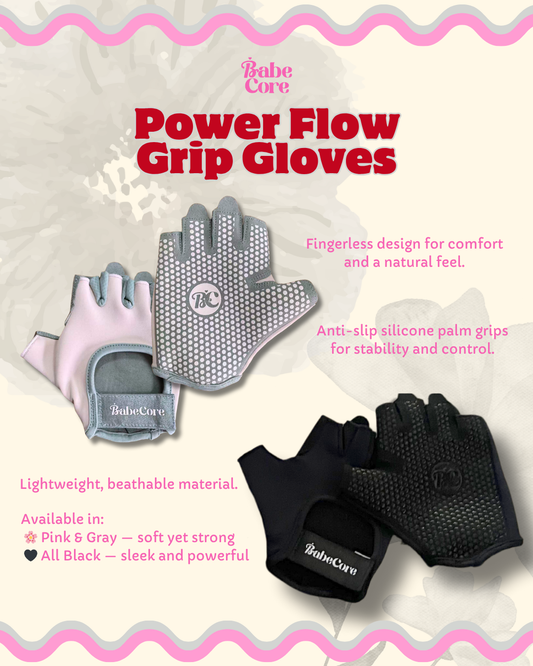 Power Training Grip Gloves - Pilates and Training Anti-Slip Gloves