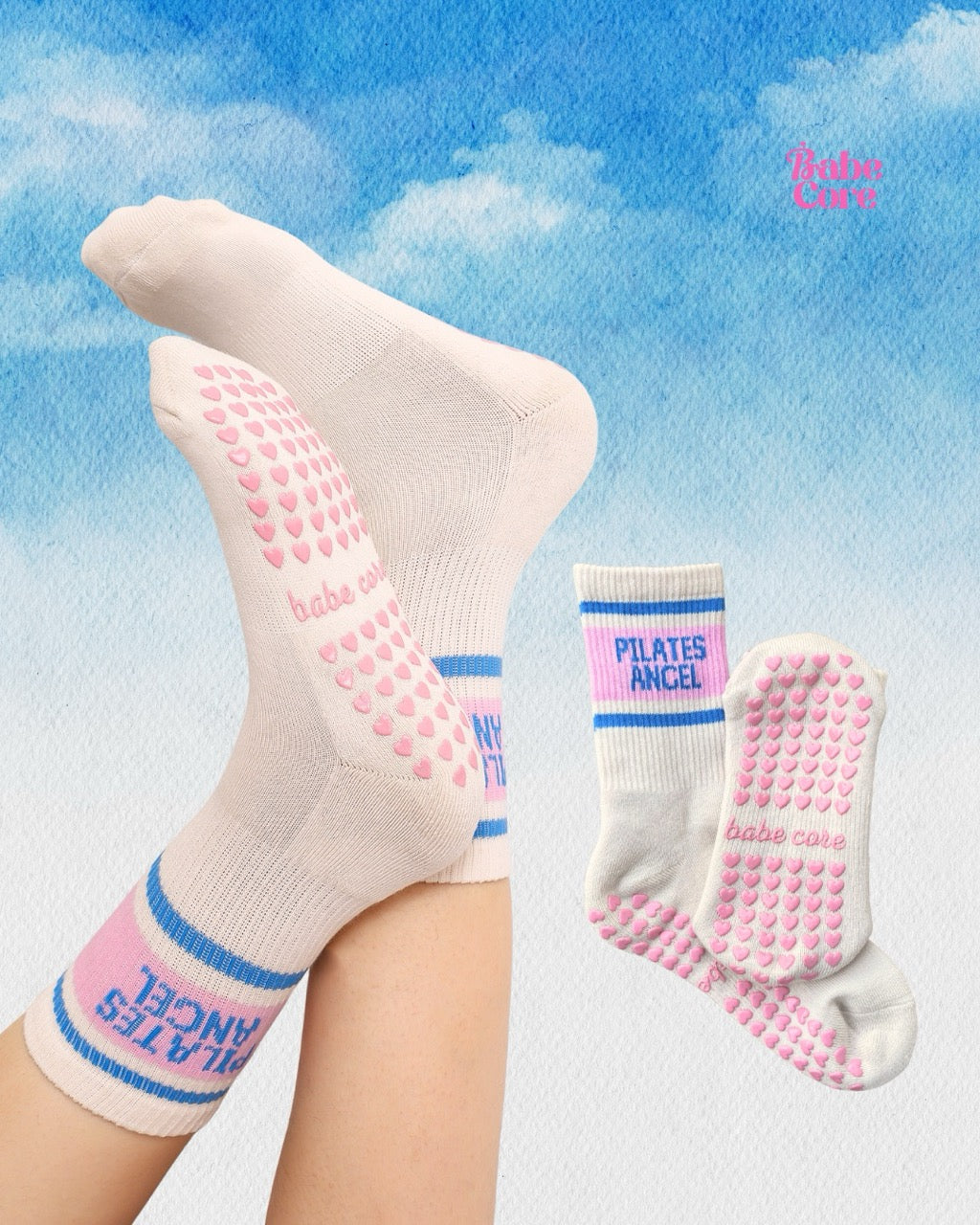 BABE CORE Pilates Angel Grip Socks
