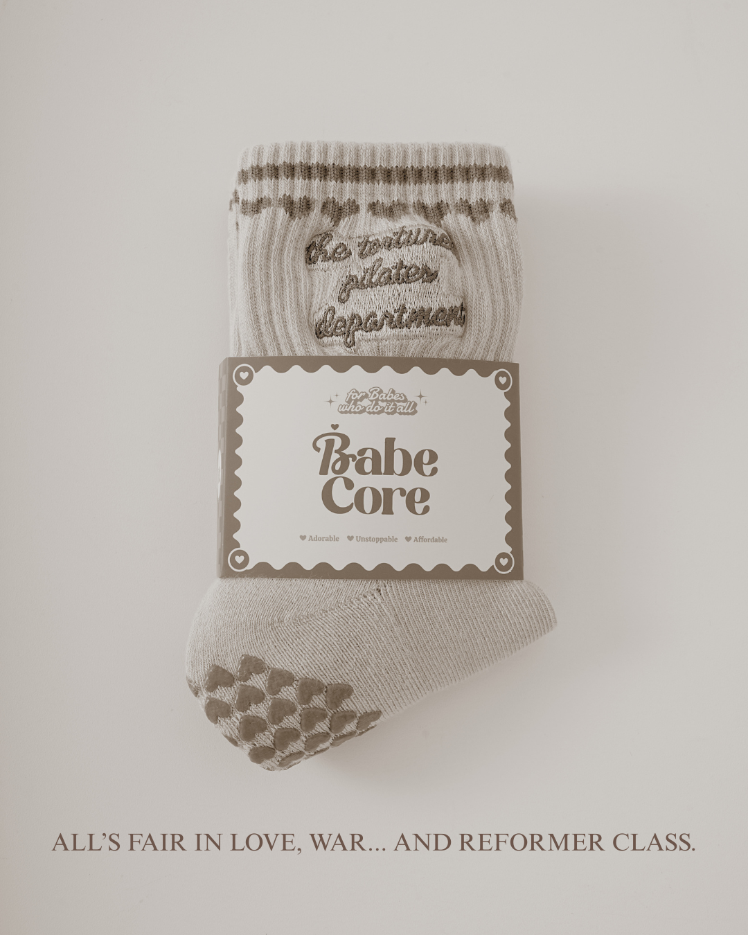 The Tortured Pilates Department Grip Socks for Pilates, Lagree, barre, yoga