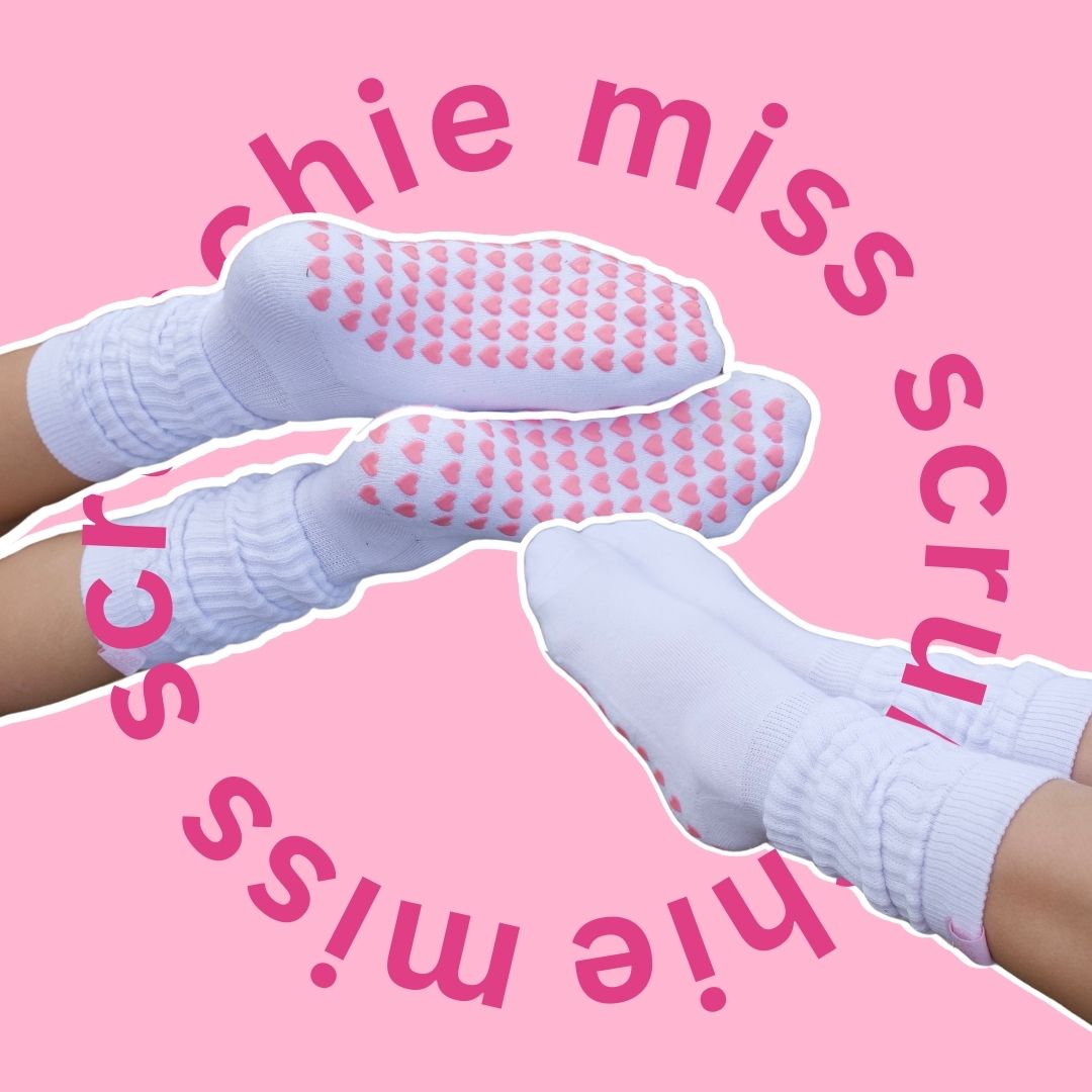Miss Scrunchie Grip Socks 💖
