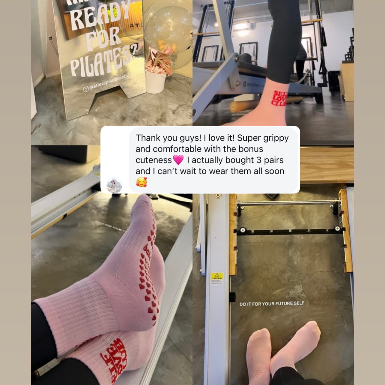 Self Love Club Grip Socks