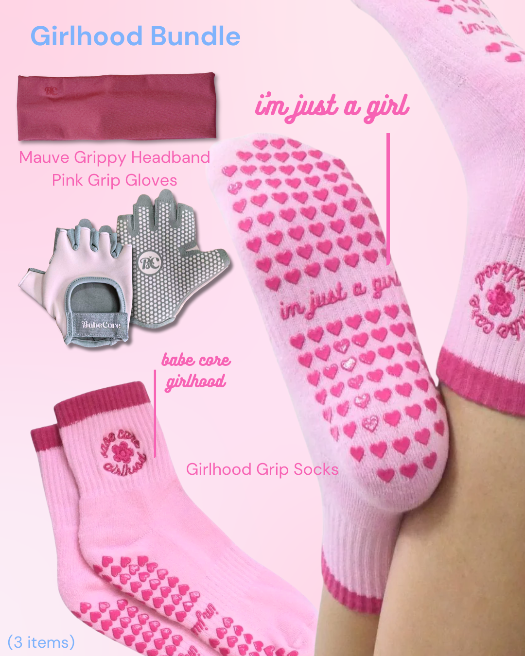 BUNDLES - Babe Core Grip Socks and Headbands