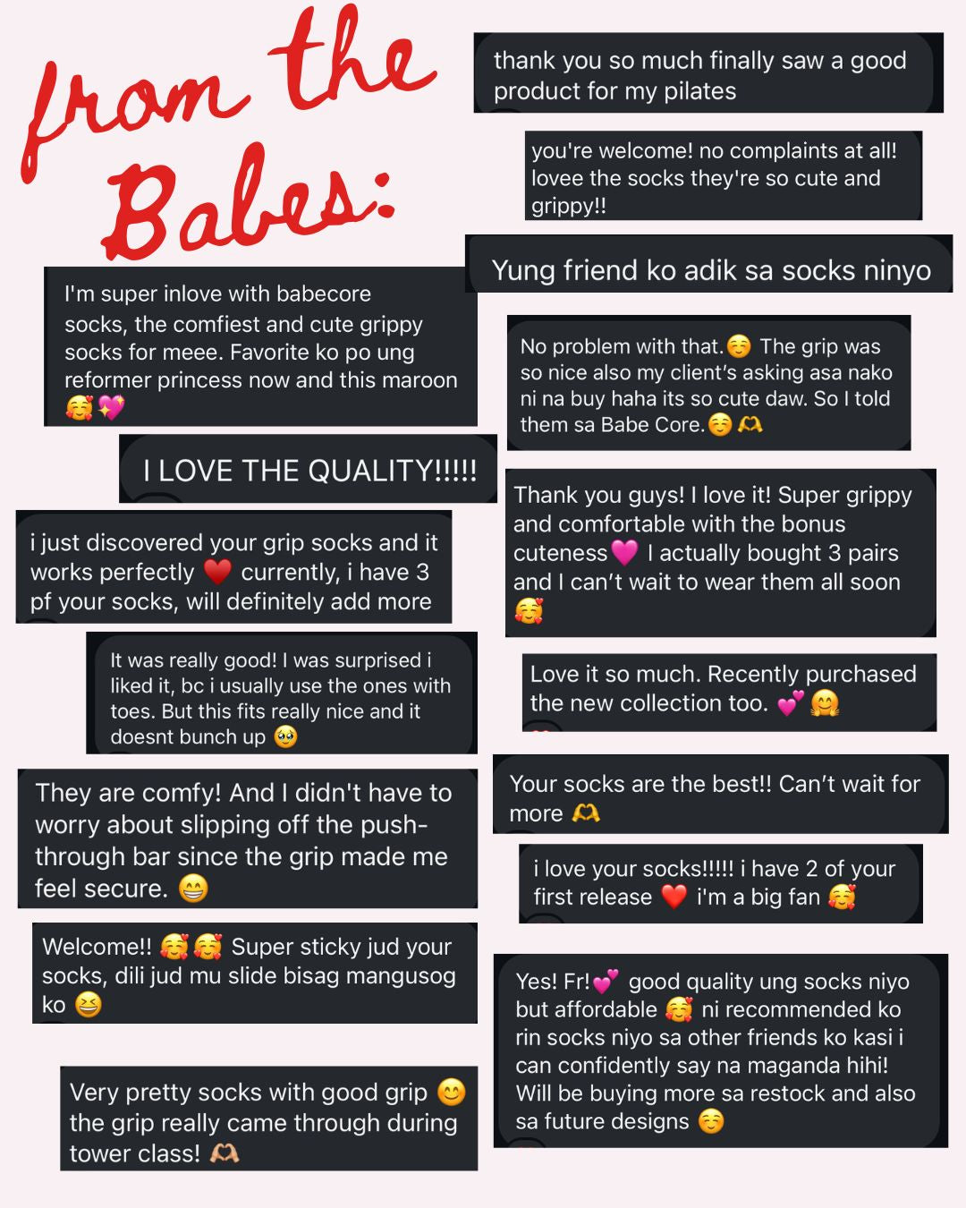 Empowered Women's Club Pilates Grip Socks