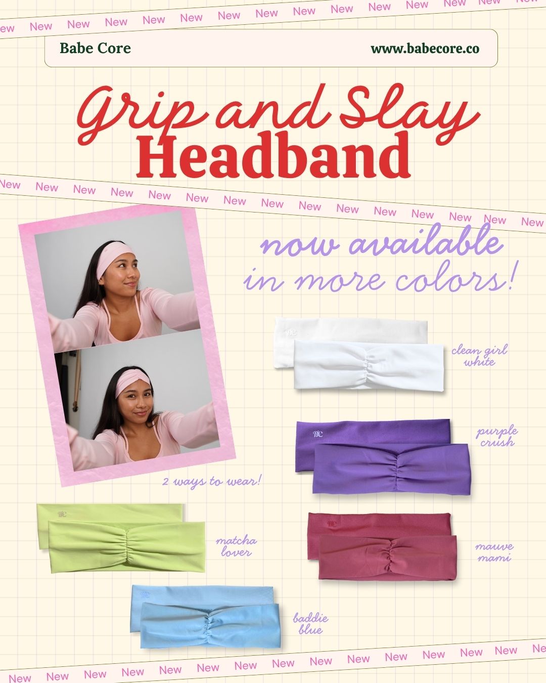 Babe Core Grip & Slay Headband