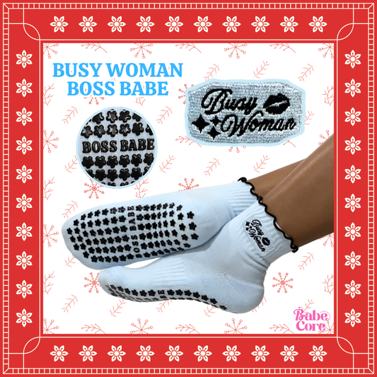 Busy Woman - Boss Babe Grip Socks