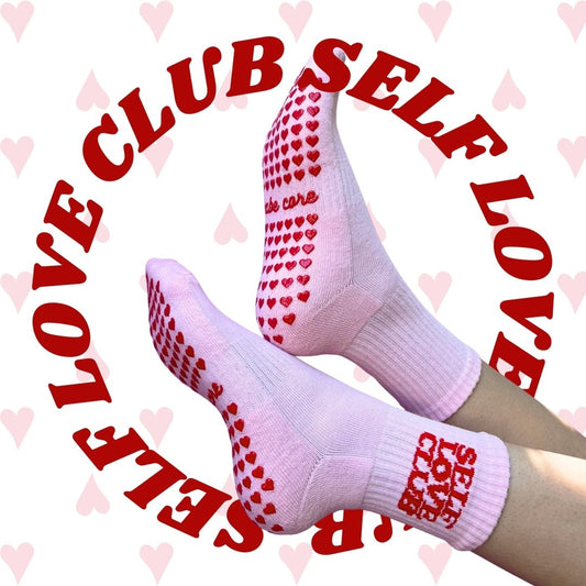IMPERFECT - Self Love Club Grip Socks ❤️‍🩹❤️‍🩹