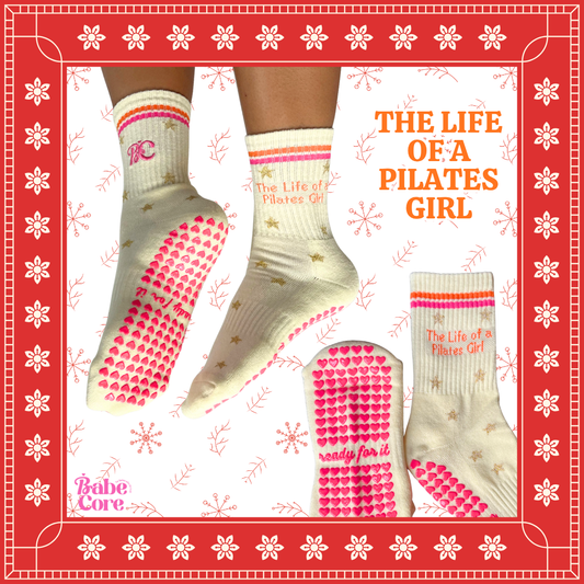 The Life of a Pilates Girl Grip Socks