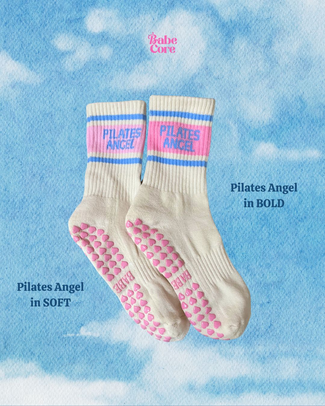 BABE CORE Pilates Angel Grip Socks