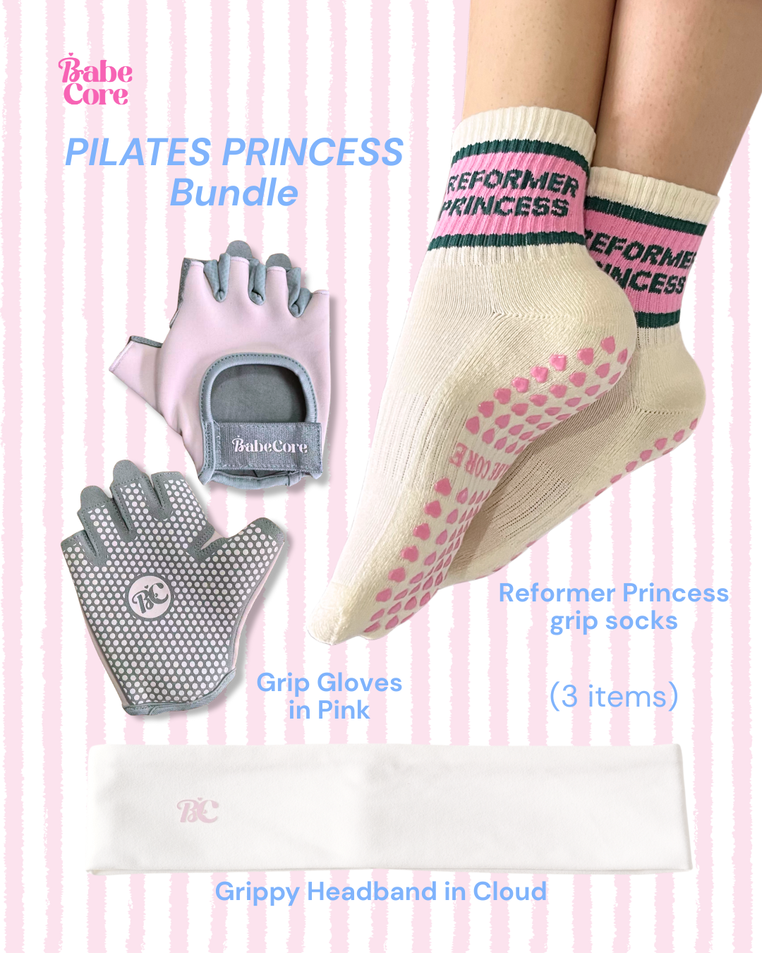 BUNDLES - Babe Core Grip Socks and Headbands
